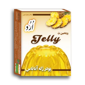 پودر ژله آناناسی برند اُرُد فروش به صورت تکی جعبه و یا کارتنی 48 عددی بر پایه شکر با طعم آناناس دارای سیب سلامت 09152020187 و 05137234606