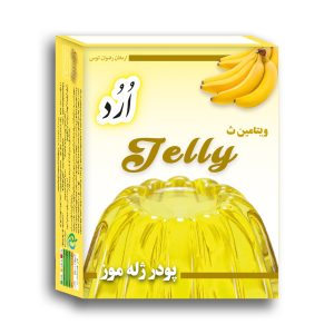 پودر ژله موزی orod اُرُد فروش تکی و کارتنی 48 عدد 4 بسته 12 عددی بر پایه شکر با طعم موزی دارای سیب سلامت و مجوز های لازم تولید 09152020187 و 05137234606